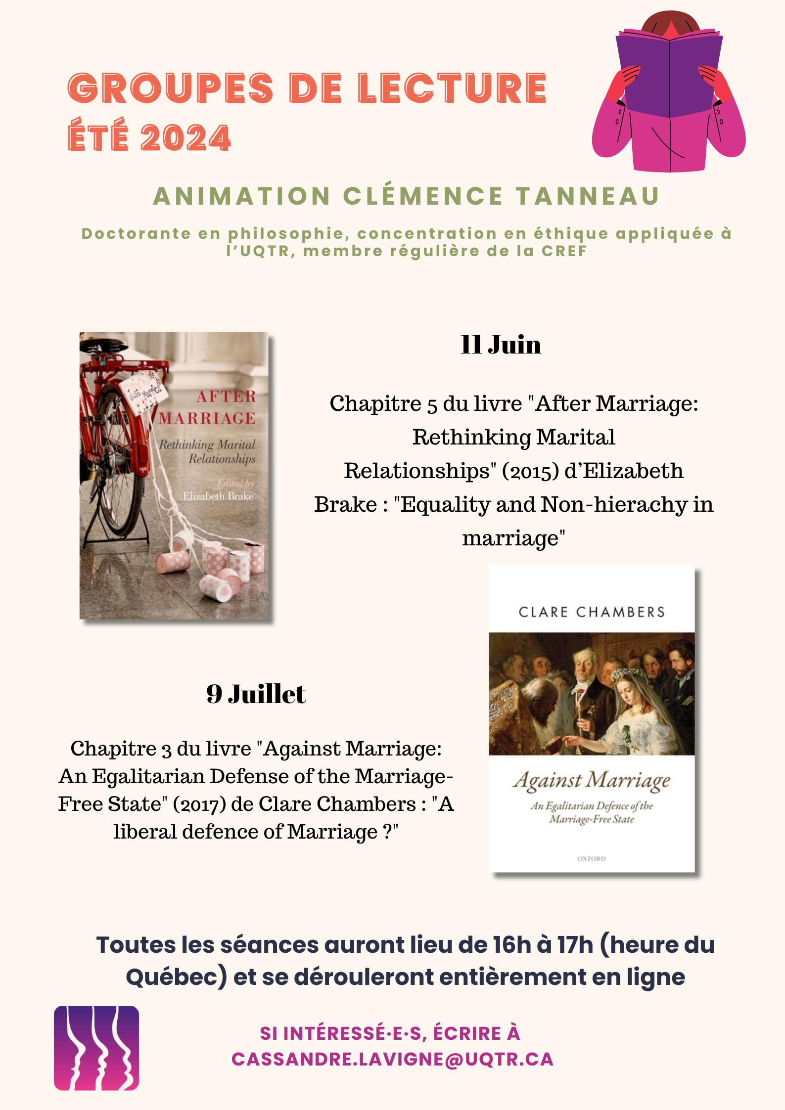 Groupes de lecture Clémence (1) Groupes de lecture Clémence (1)