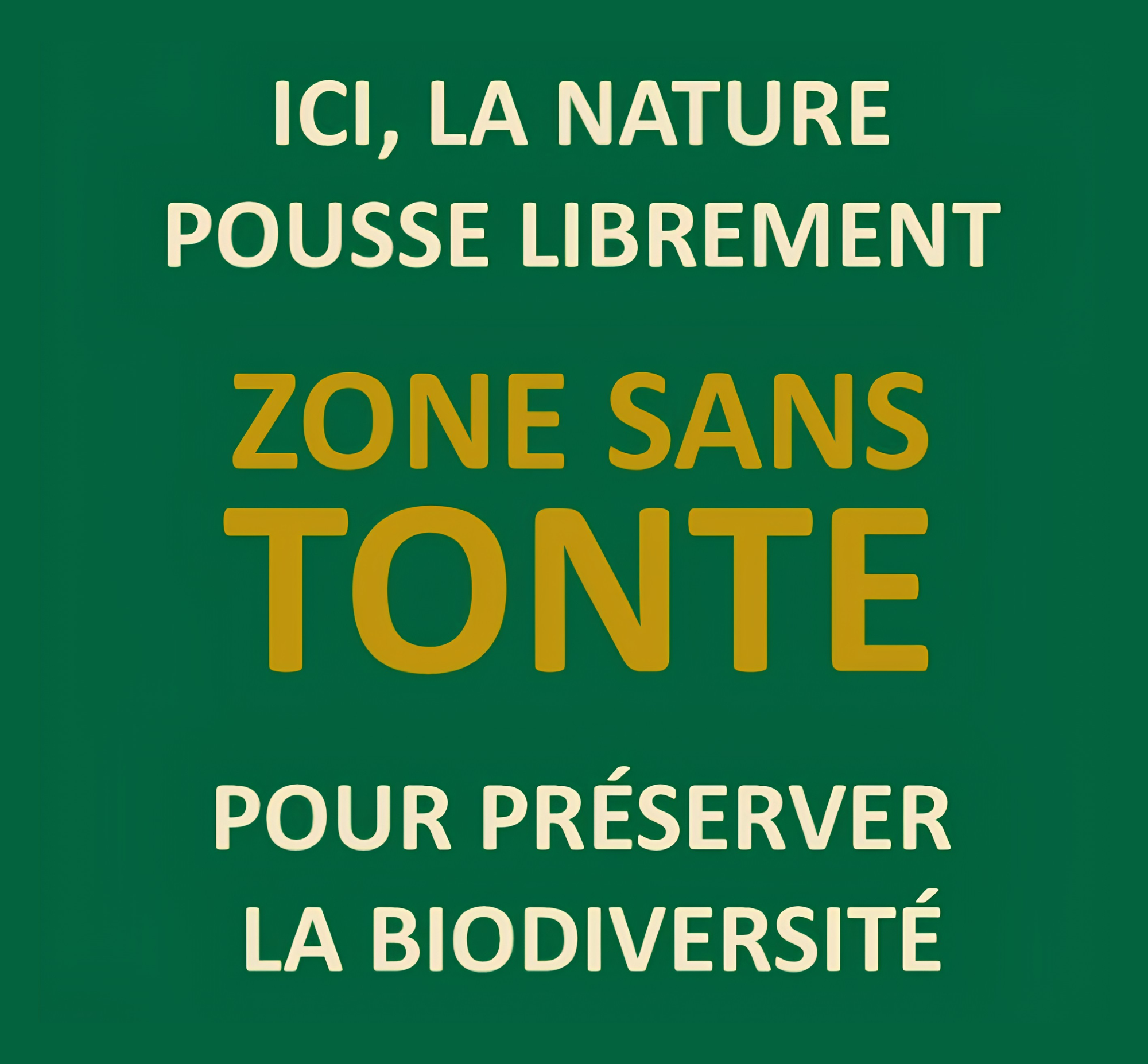 Zone sans tonte