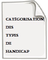 Catégorisation types handicap