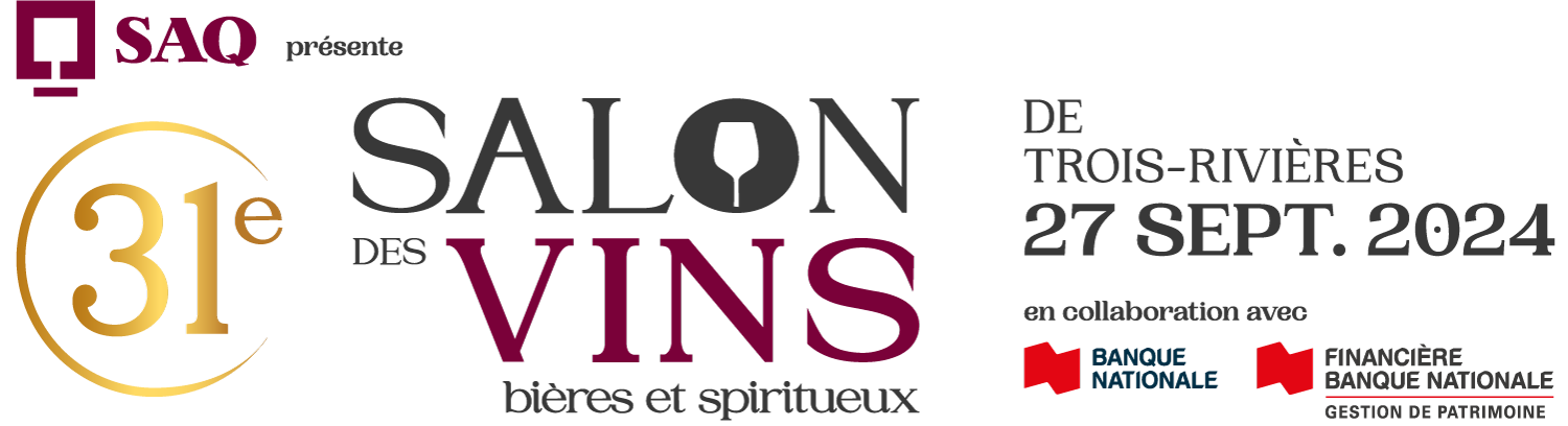 SAQ présente le trentième salon des vins de Trois-Rivières du 29 septembre 2023 en collaboration avec Banque Nationale.