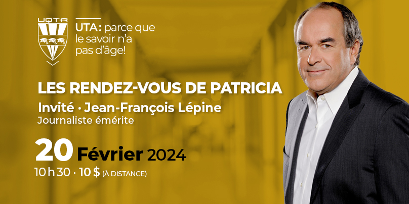 Les rendez-vous de Patricia · Entrevue avec Jean-François Lépine