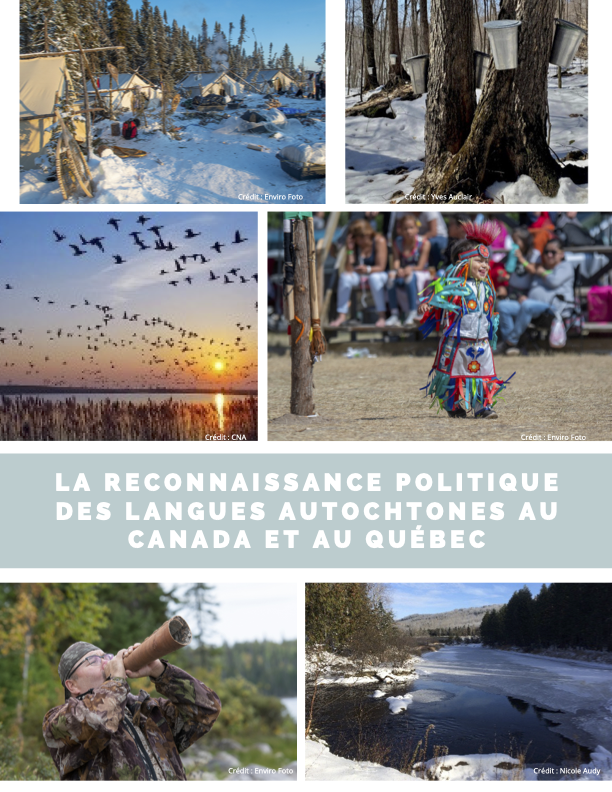 La reconnaissance politique des langues autochtones au Canada et au Québec