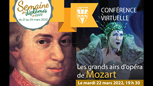 Les grands airs d’opéra de Mozart (conférence virtuelle)
