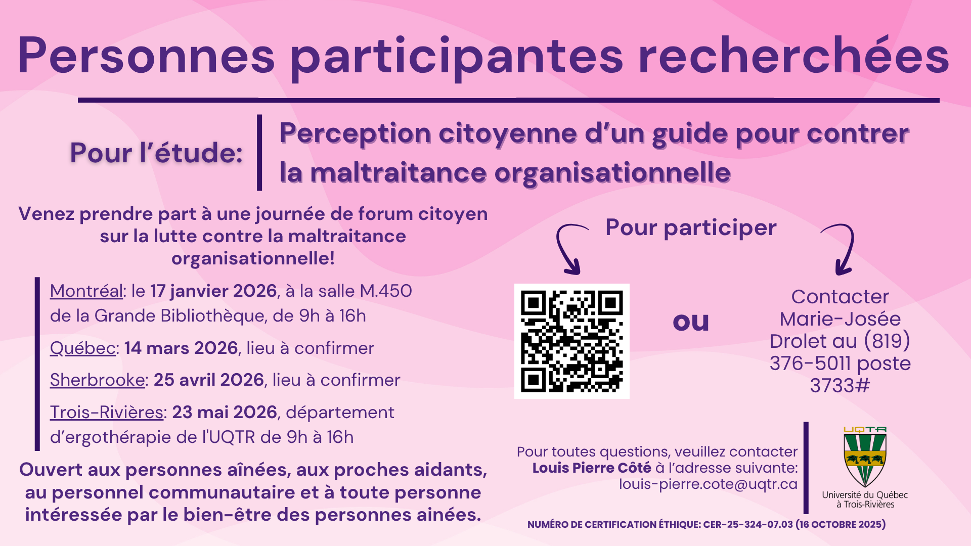 Affiche Forums citoyens