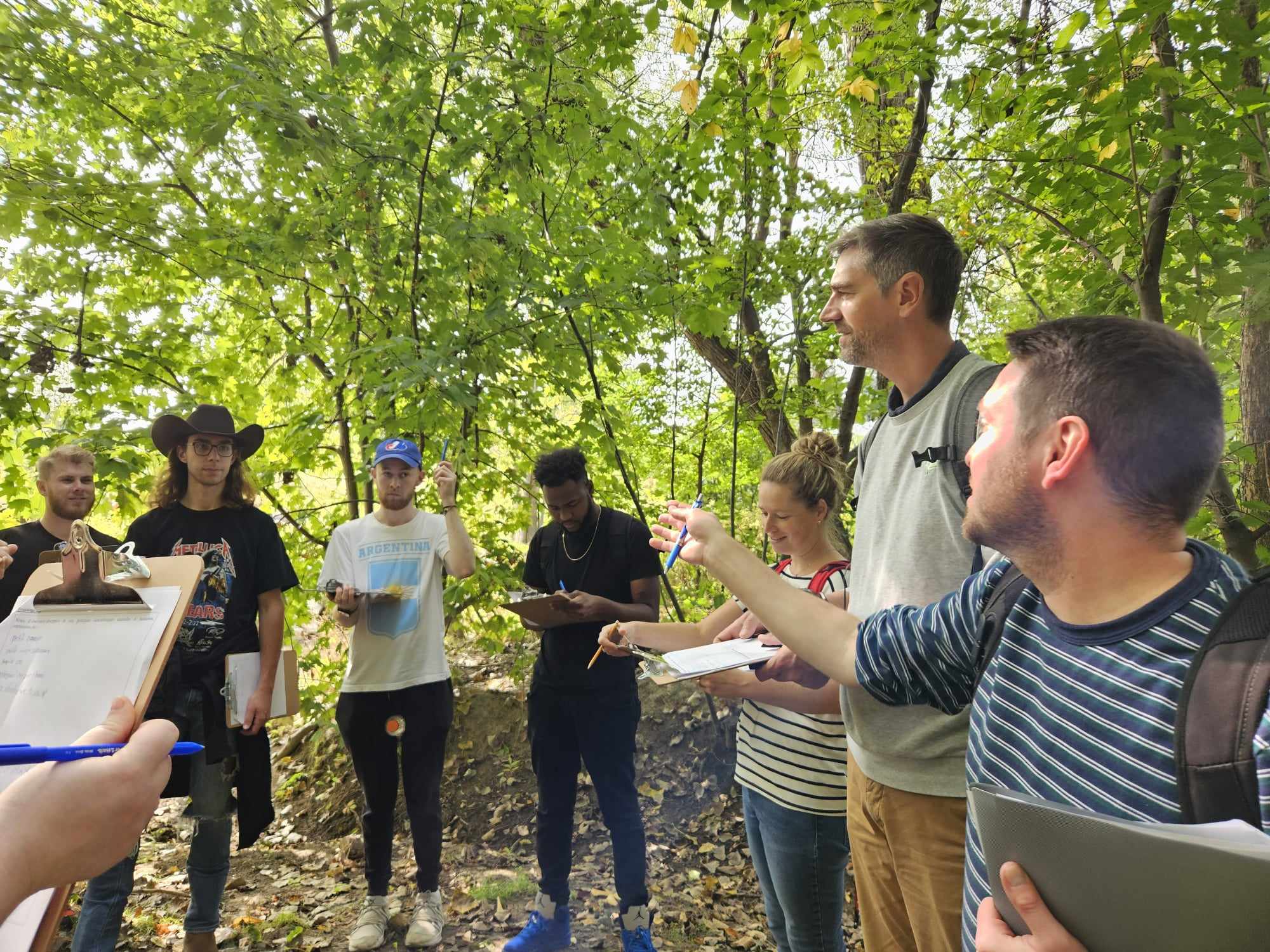 Étudiants boisé Pierre-Luc