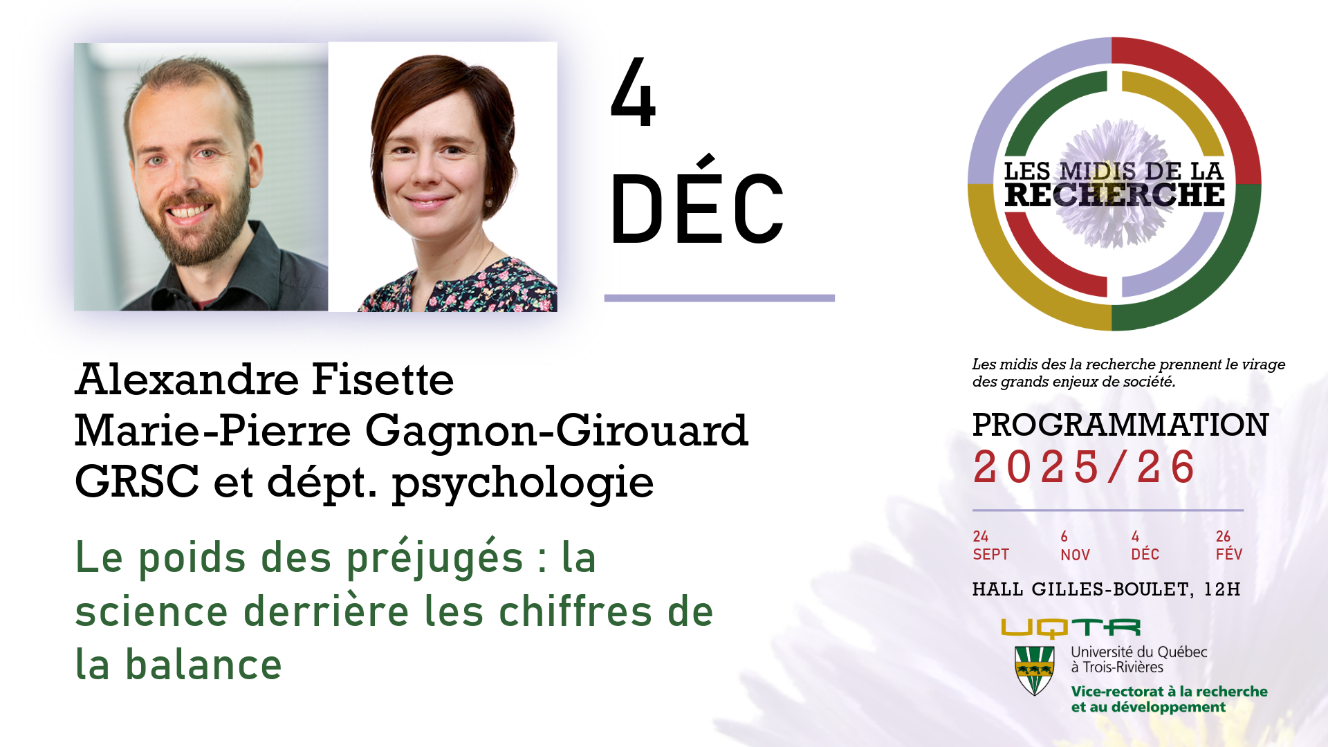 Visuel Midis de la rech. Gagnon-Fisette Visuel Midis de la rech. Gagnon-Fisette