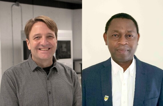 Portrait de Martin Bolduc et Sousso Kelouwani