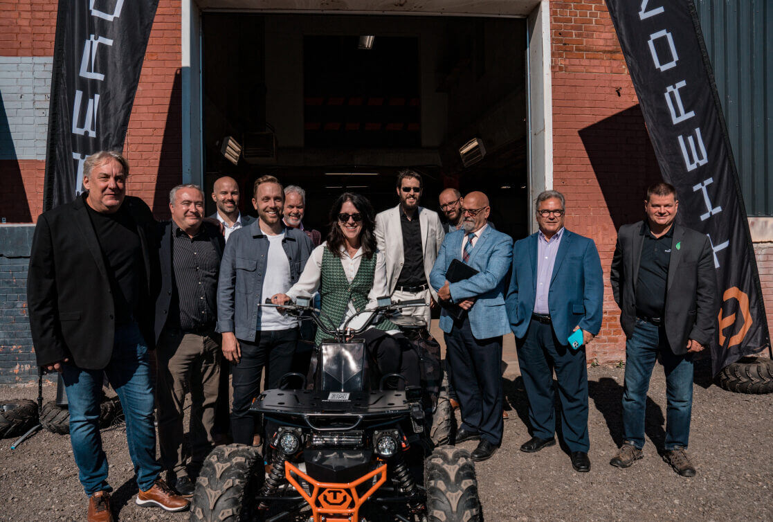 Bastien Théron avec son VTT électrique révolutionnaire