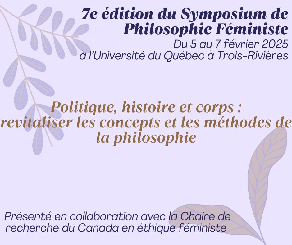 Symposium de philo féministe