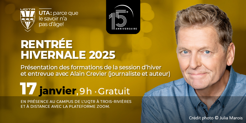 Activité de la rentrée hivernale 2025 · Une rencontre avec Alain Crevier