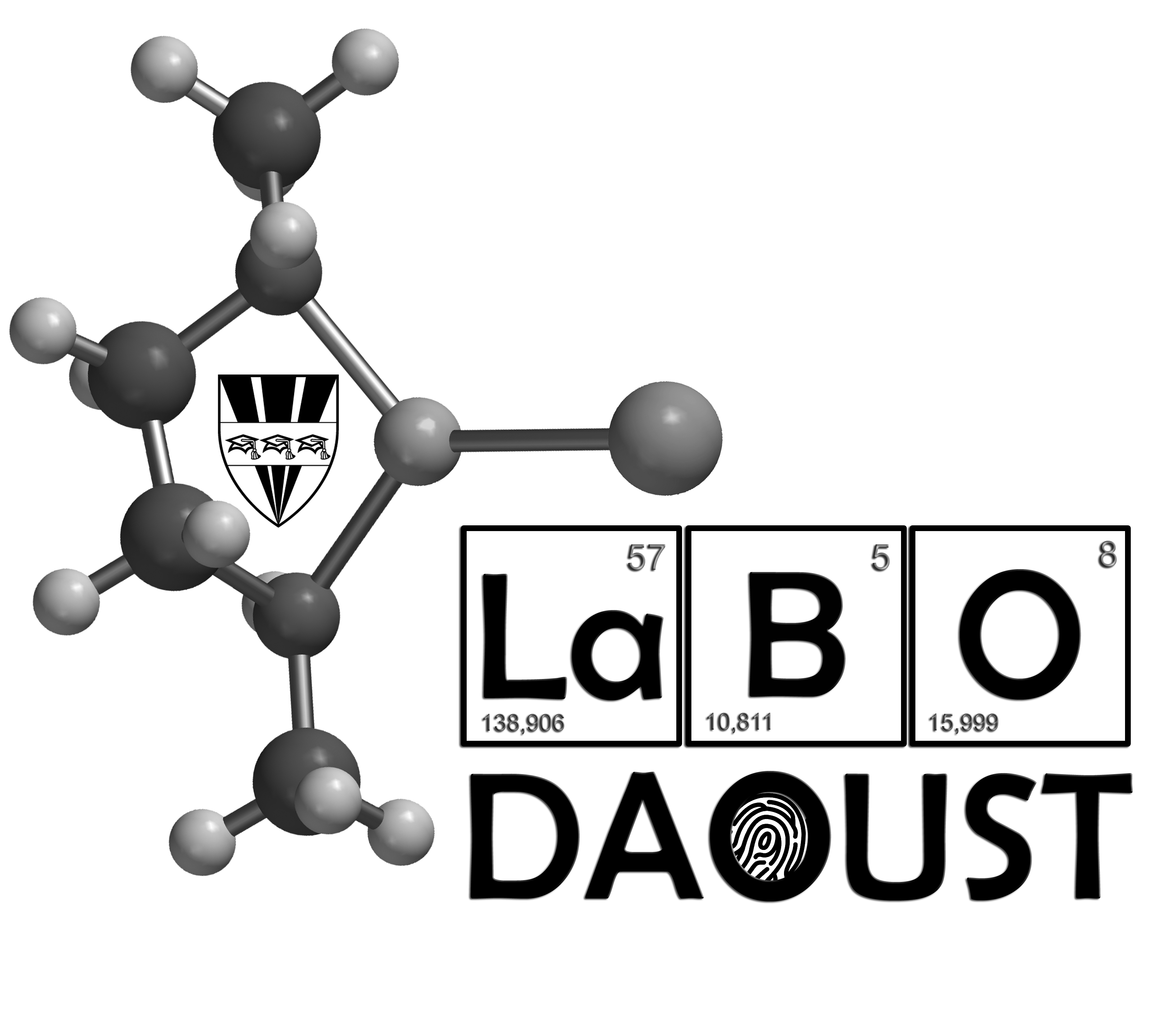logo labo Daoust BW transparent png