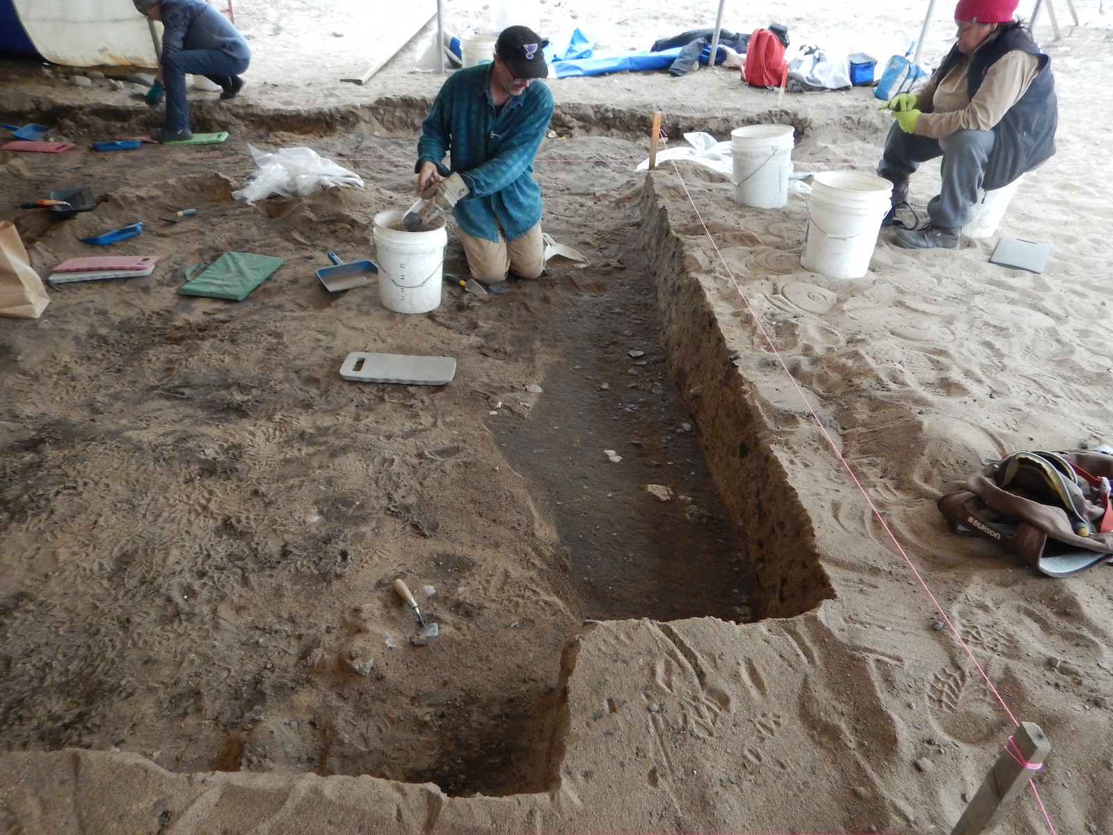 Chantier de fouilles archéologiques