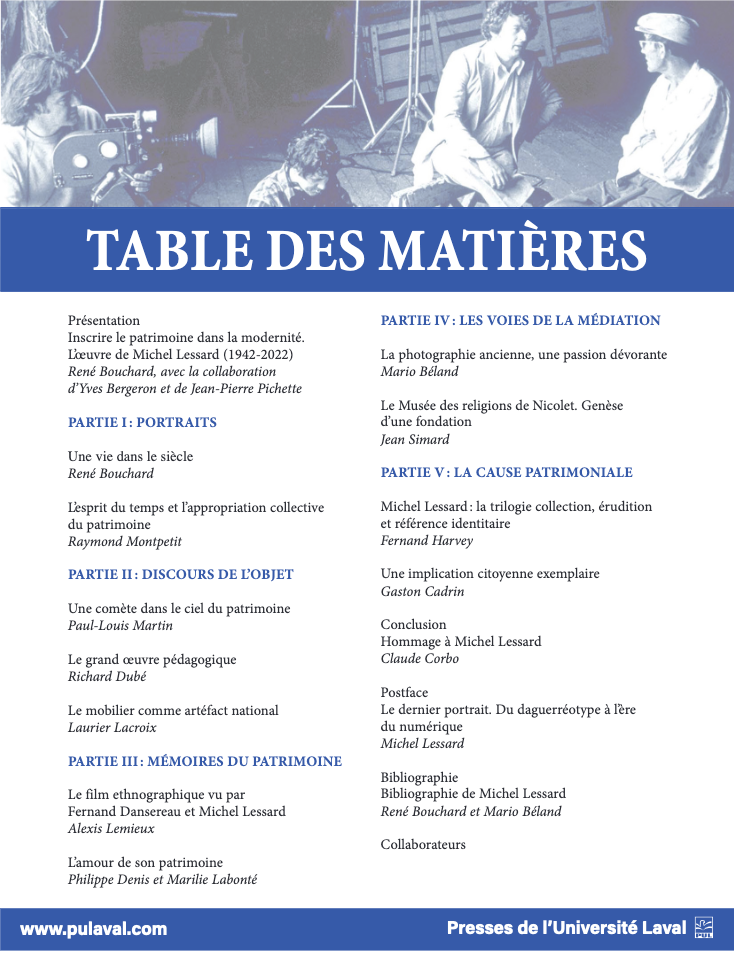 Table des matières