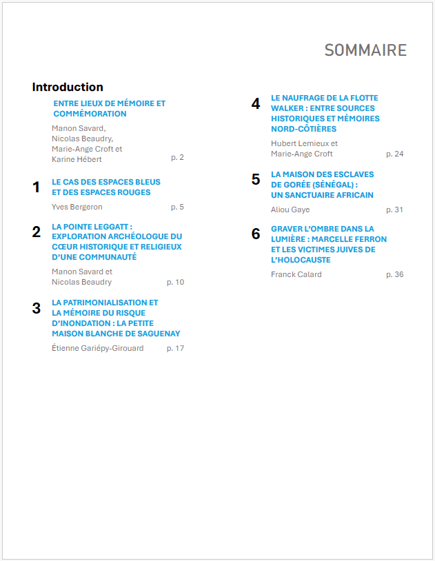Sommaire No 2 (2025)